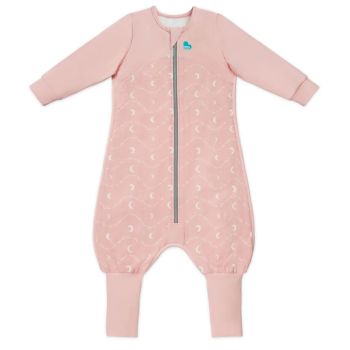 Love to Dream Sleep Suit Stretch Cotton Fleece 1.5Tog Moon & Back Dusty Pink 24-36m 