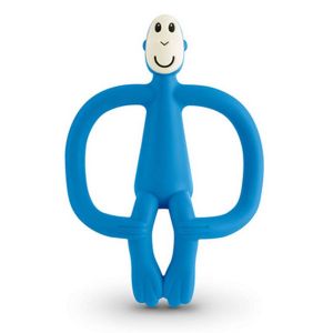 Matchstick Monkey Teething Toy and Gel Applicator Baby Blue