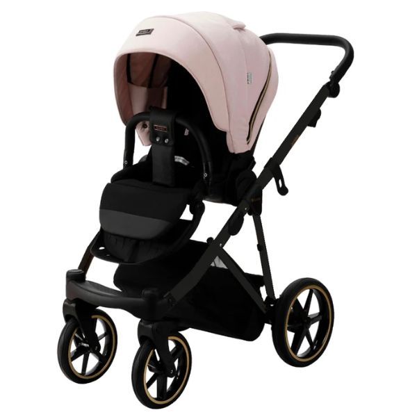 Pink and black pram outlet