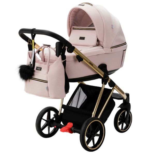 Baby Stroller Prams Adelaide Bambini Prams Geneva Pink With Gold
