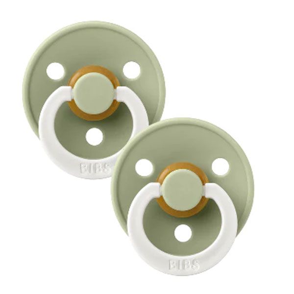 BIBS Dummy Night Glow Sage Size 1 2pk