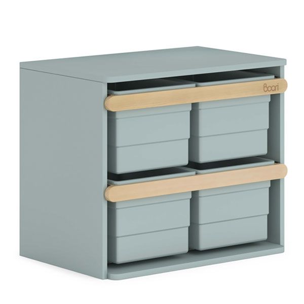 Boori Kids Tidy Toy Cabinet Blueberry Almond