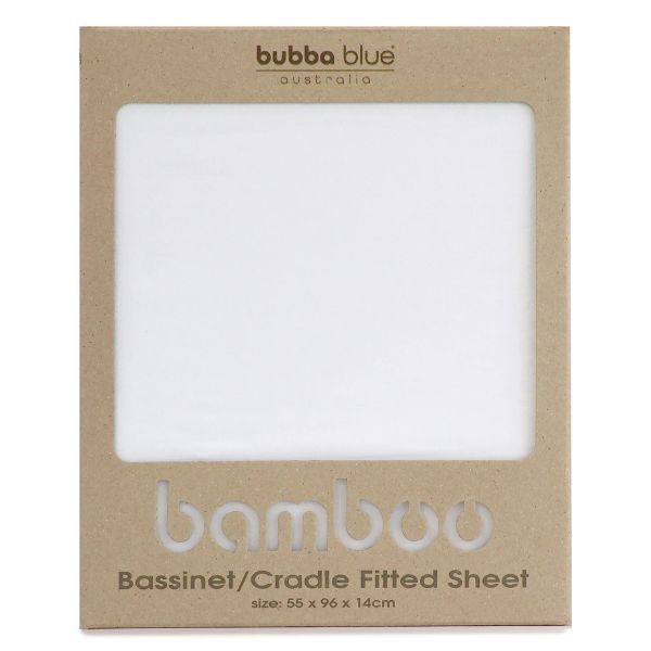 Bubba Blue Bamboo Bassinet Cradle Fitted Sheet