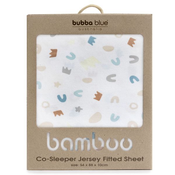Bubba blue bamboo cot sheet set shop