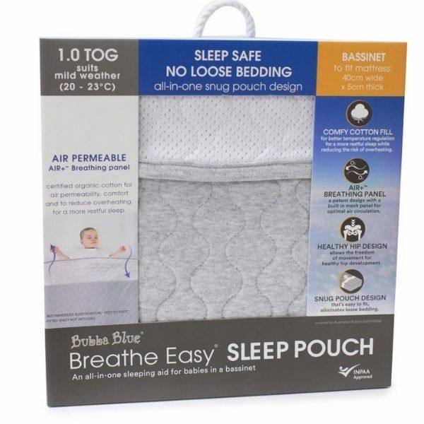 Bubba Blue Breathe Easy Sleep Pouch Bassinet 1.0Tog