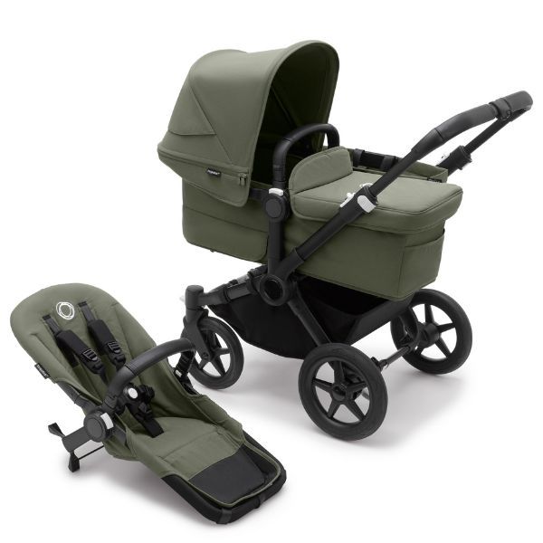 Bugaboo Donkey 5 Mono Stroller Complete Black Forest Green Forest Green