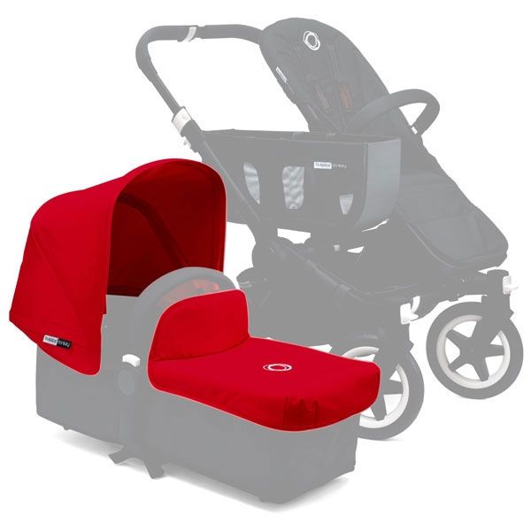 Bugaboo Donkey Tailored Fabric with Extendable Sun Canopy Red V2