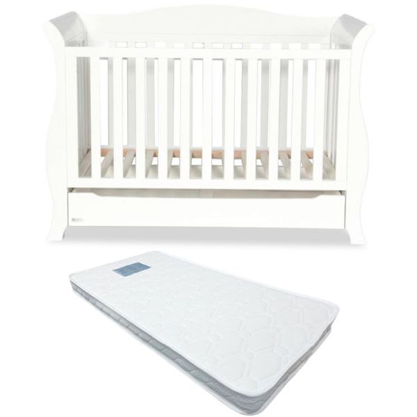 Eldita Windsor Sleigh Cot with Mattress