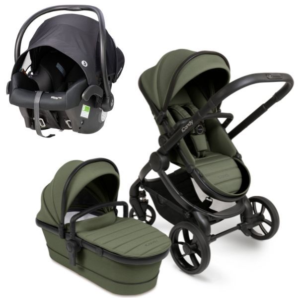 iCandy Peach 7 Pram Ivy TRAVEL SYSTEM includes Maxi Cosi Infant Carrier with Base