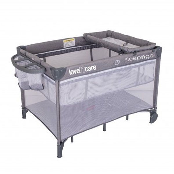 Love n Care Sleep N Go Travel Cot Grey
