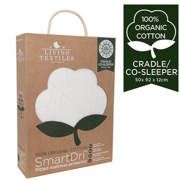 Living Textiles Organic Smart Dri Mattress Protector Cradle Co Sleeper