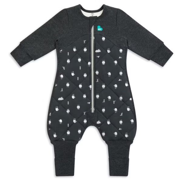 Love To Dream Organic Cotton Merino Sleepsuit Warm 2.5Tog Size 6 12M Lamb s Best Friend Charcoal