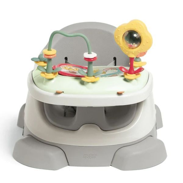 Mamas Papas Bug 3 in 1 Floor Booster Seat with Activity Tray Pebble Grey BABY KINGDOM