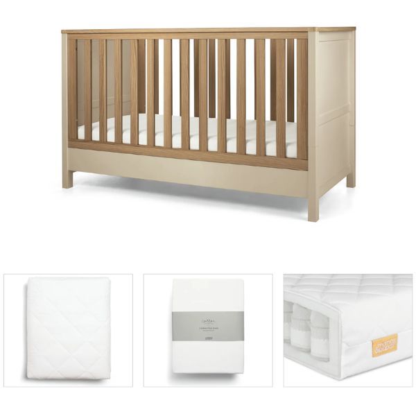 Cot bed and mattress bundle on sale