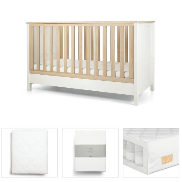 Mamas Papas Harwell Bundle 4pc Set White Natural