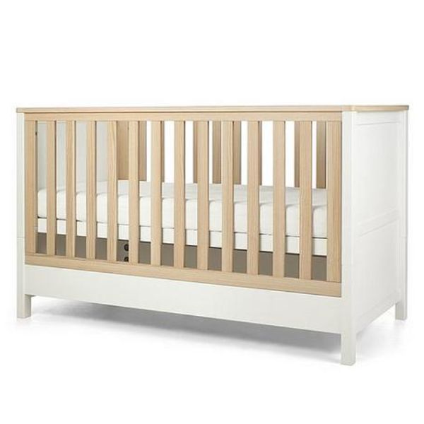Wood and white cot new arrivals