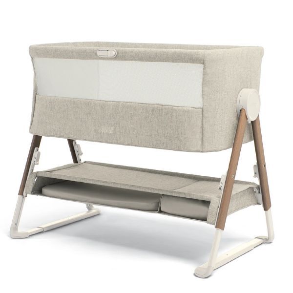Mamas Papas Lua Bedside Crib Beige BABY KINGDOM