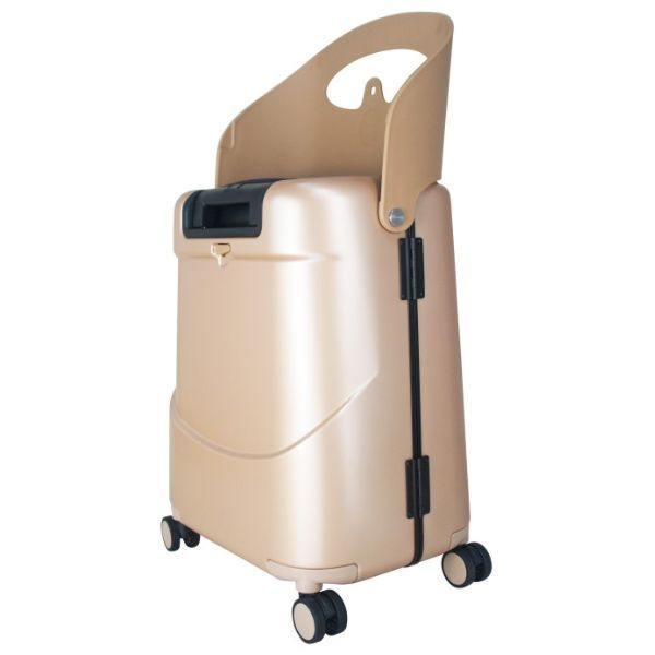 MiaMily Carry On Luggage 18in 43ltrs Champagne Gold