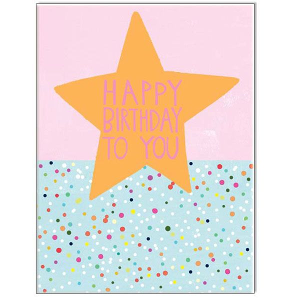 Paper Salad Birthday Card Girl Star Paper Salad Birthday Card Girl Star