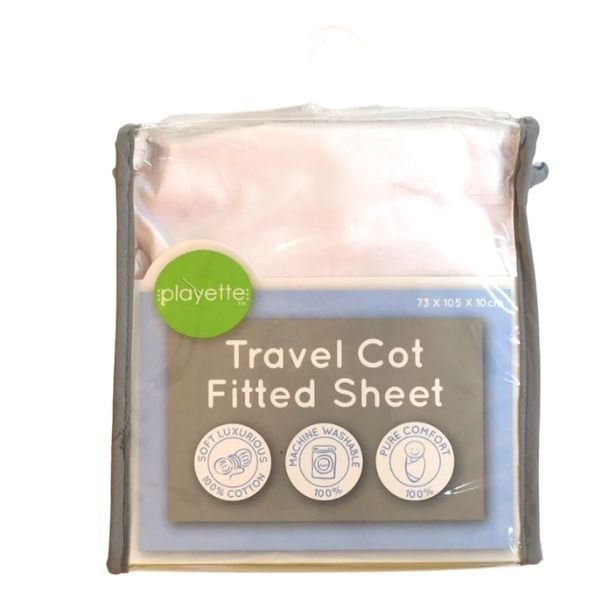 Playette Bamboo Travel Cot Fitted Sheet