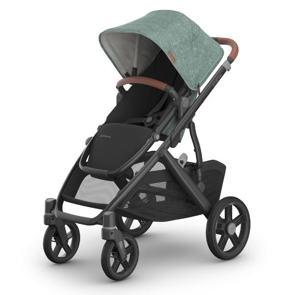 UPPAbaby VISTA V2 Stroller – EMMETT (green Melange/silver/saddle
