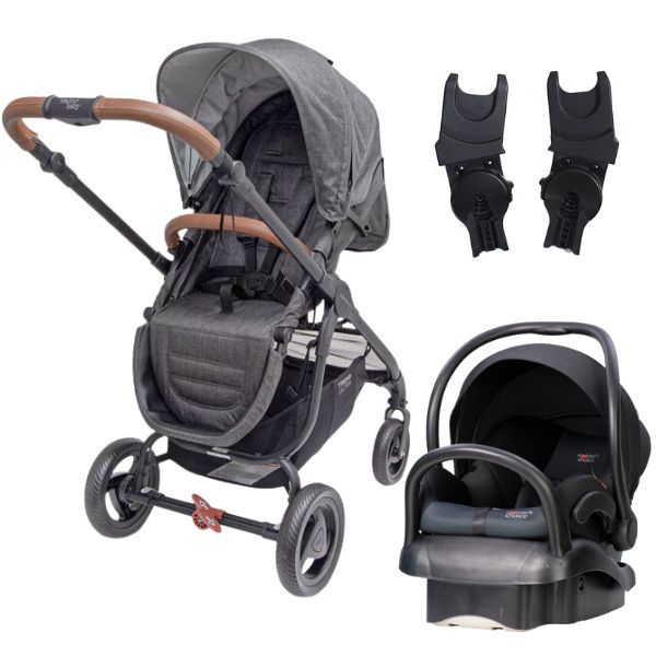 Valco Baby Trend Ultra Stroller Charcoal TRAVEL SYSTEM Includes Capsule Adaptor