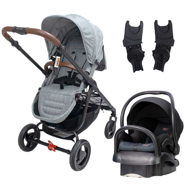 Valco Baby Trend Ultra Stroller Grey Marl TRAVEL SYSTEM (Includes ...