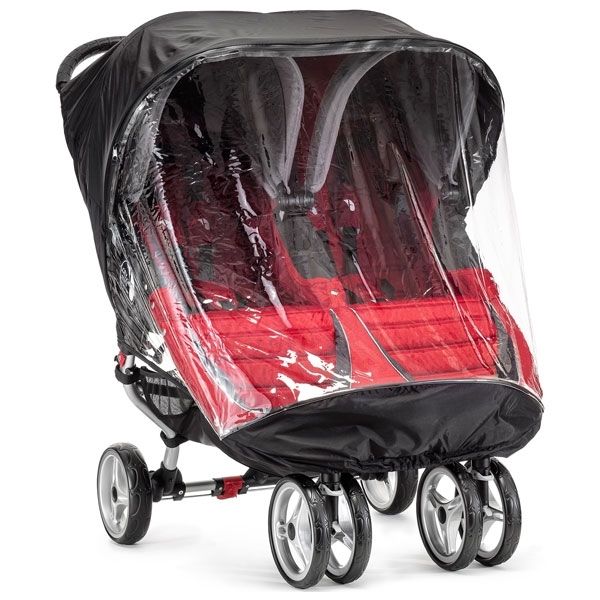 Baby Jogger City Mini Double Black Clear Weather Shield Only