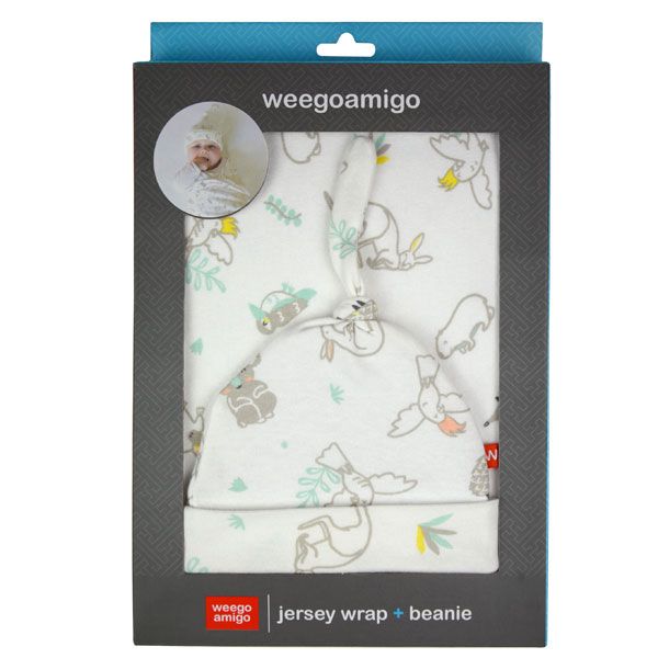 Weegoamigo Jersey Wrap Beanie Set Blinky