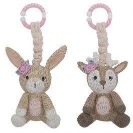 Living Textiles Whimsical Ava Stroller Toys Fawn Bunny 2pk