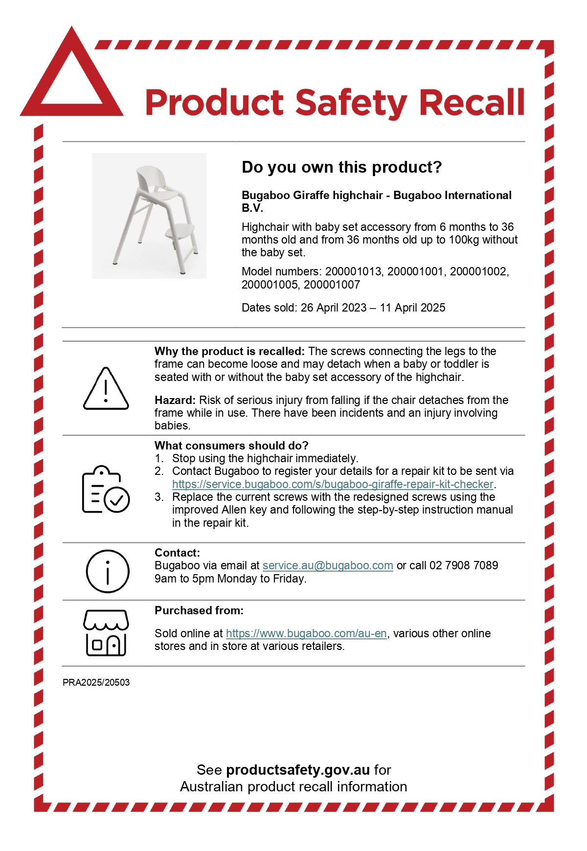 Product Recall and Safety